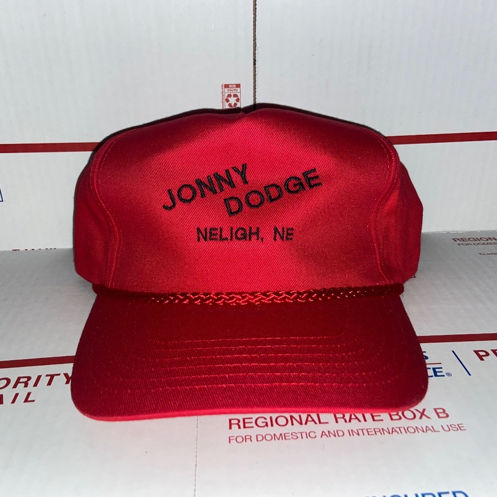 Jonny Dodge Neligh NE Nebraska Hat CAp Auto Car Truck Dealer Sales Dealership US